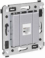 Розетка телефонная без рамки DKC Avanti 1-м. RJ12 закаленная сталь картинка